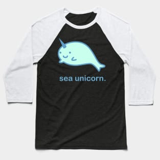 Sea Unicorn | Cute Kawaii Anime Narwhal Baseball T-Shirt